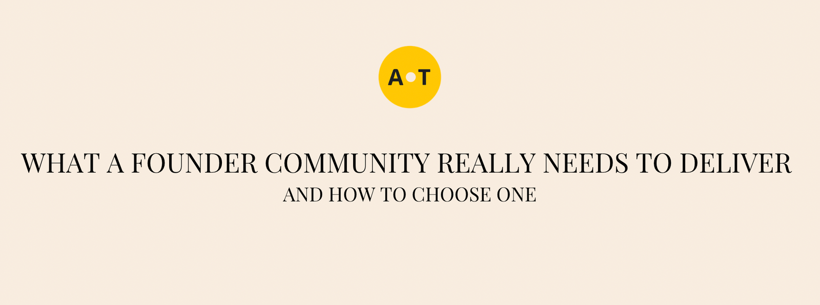 All Together - Founder Community